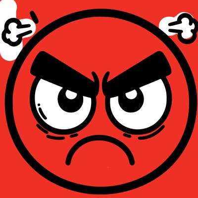 angry face