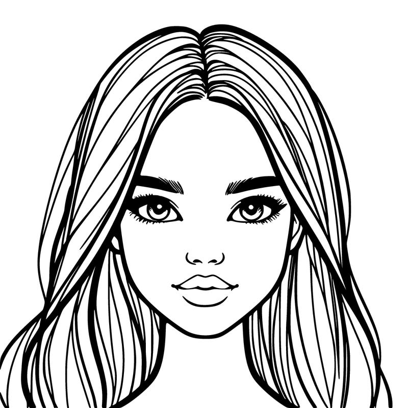 girl with model face