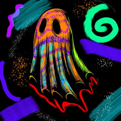 realistic creepy ghost