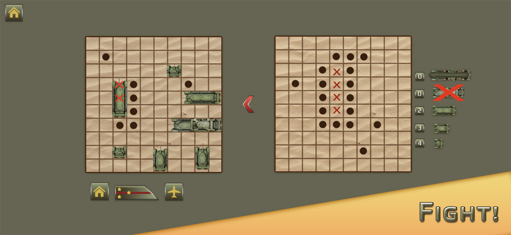 Écran de jeu de Tank Wars Online montrant des chars positionnés sur une grille de stratégie tactique