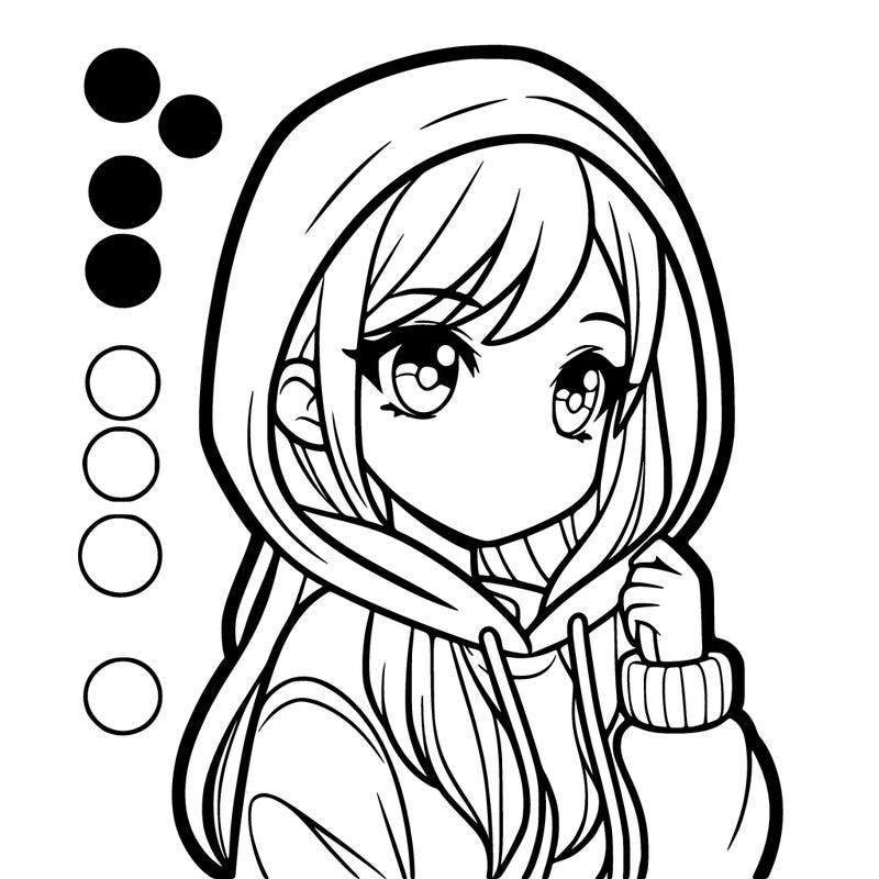 girl with hoodie