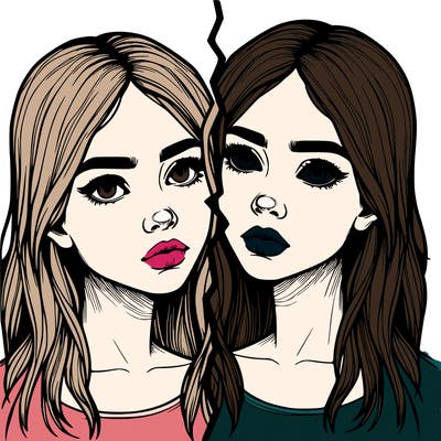 realistic girl split