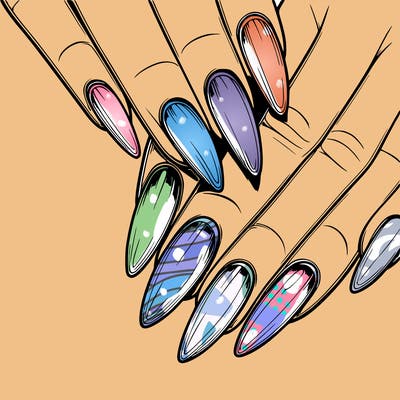 realistic nails