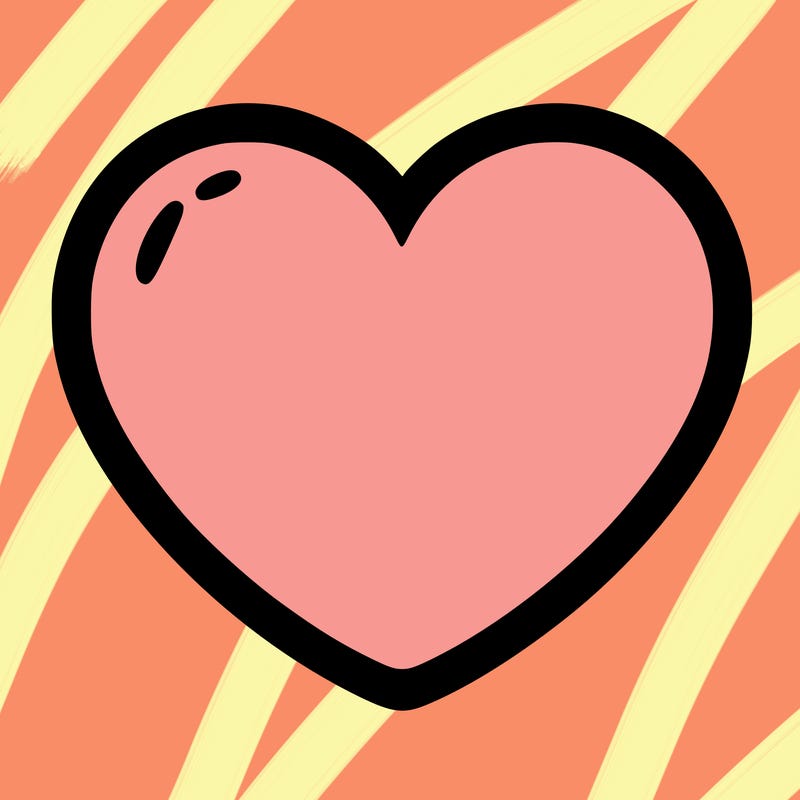 a blank heart