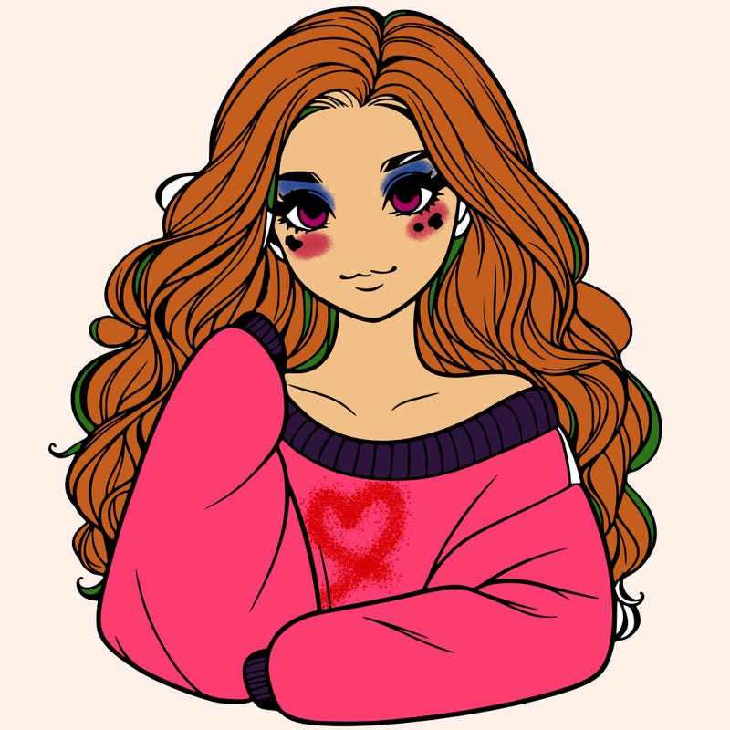 a beautiful girl in a big sweatshirt