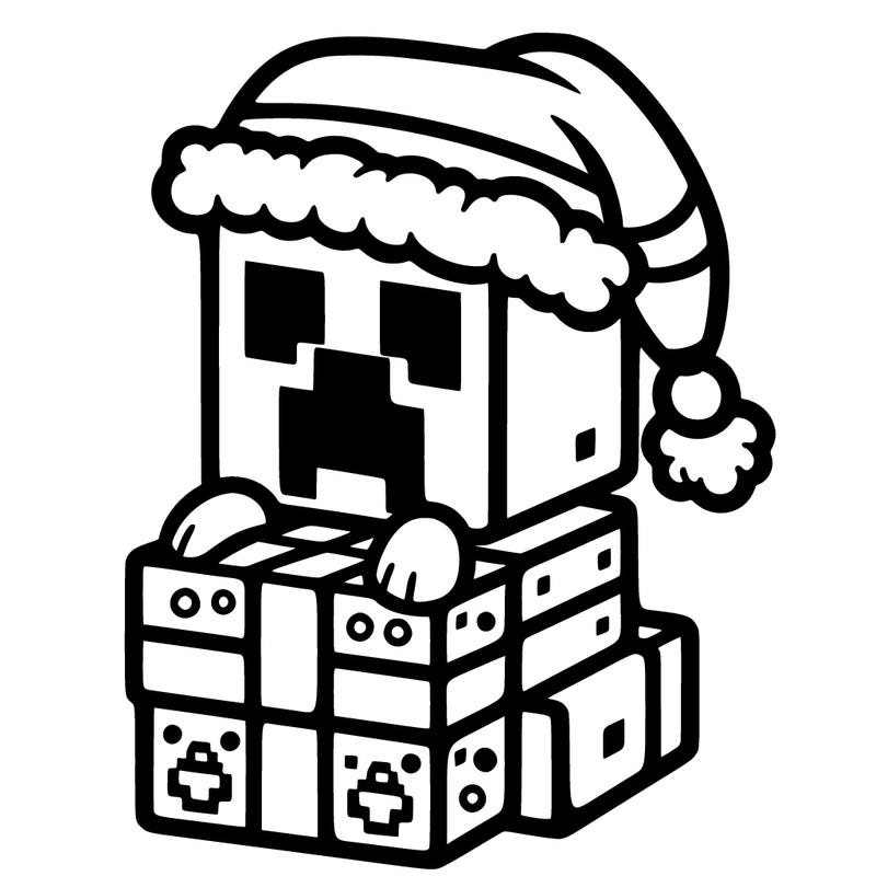 christmas minecraft creeper