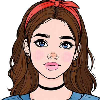 realistic teenage girl