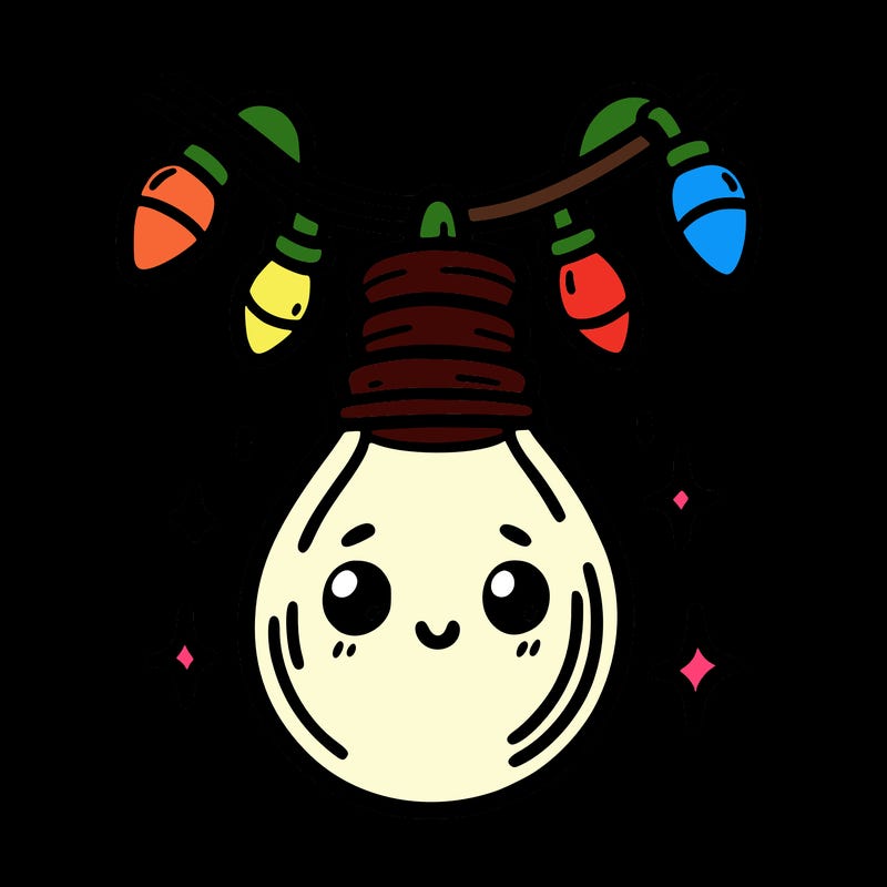 small bulb of a garland