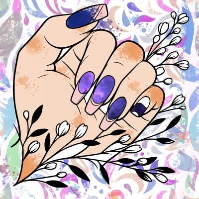 nails with french tip