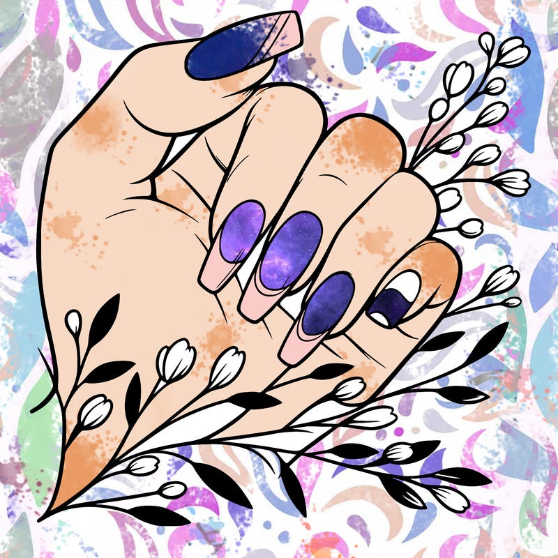 nails with french tip