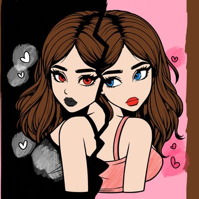 realistic girl split