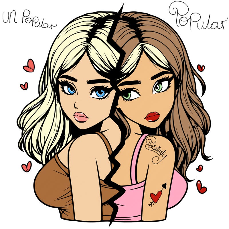 realistic girl split