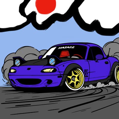 mazda mx5 drifting