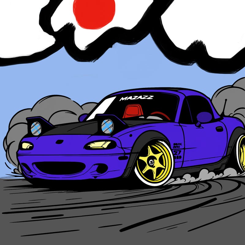 mazda mx5 drifting