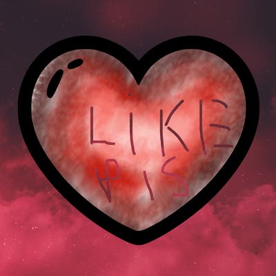 a blank heart
