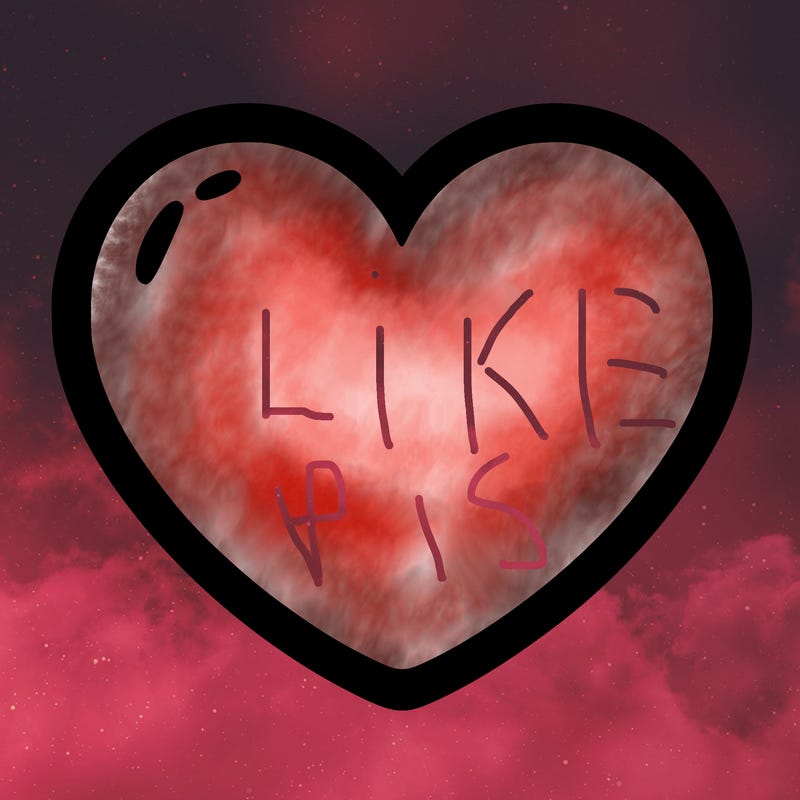 a blank heart