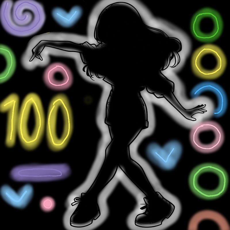 realistic girl danceing