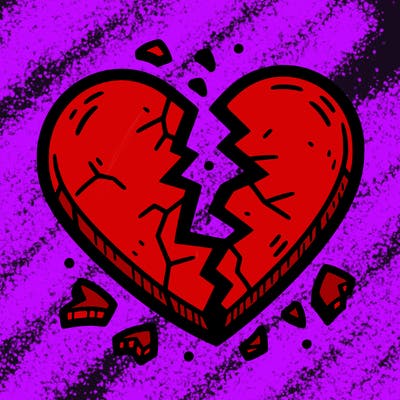 broken to pieces heart