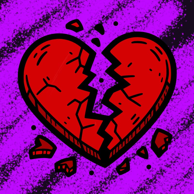 broken to pieces heart