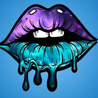 lips that look realistic and drip