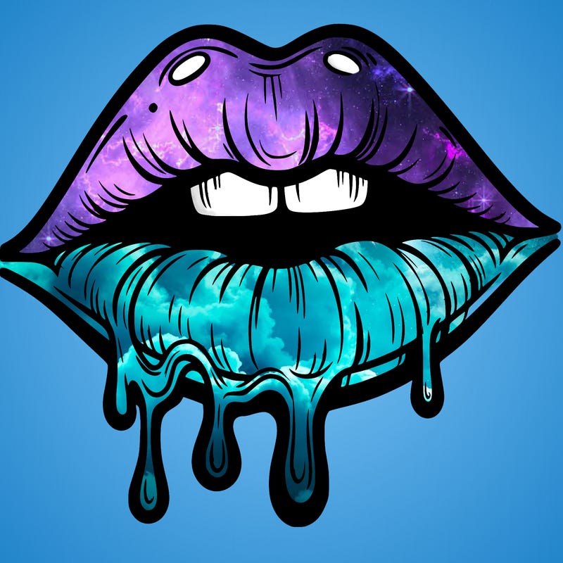 lips that look realistic and drip