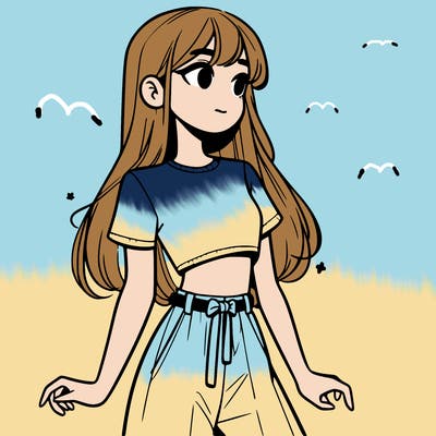 girl in a cute crop top