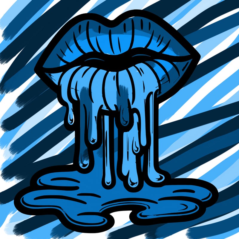 dripping lip gloss
