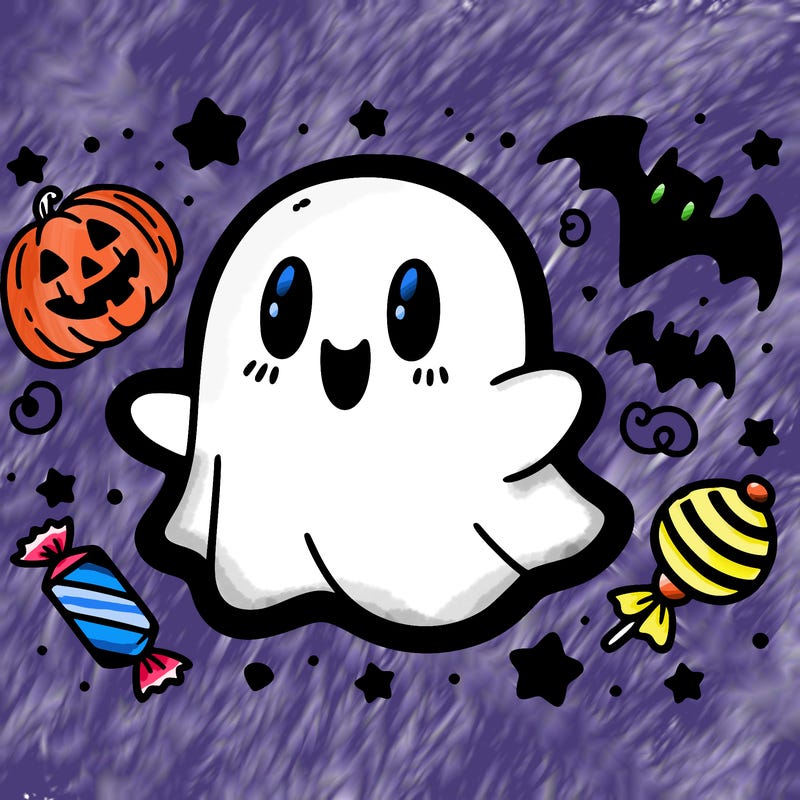 halloween cute little ghost