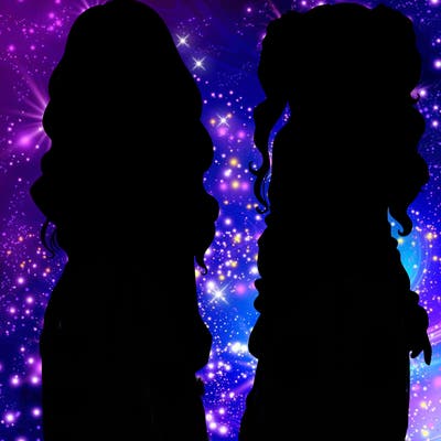 2 girls in crop tops and baggy jeans ripped