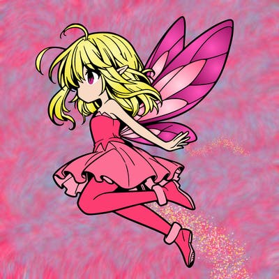 manga fairy flying