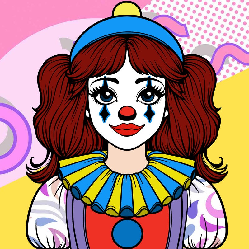 realistic clown girl