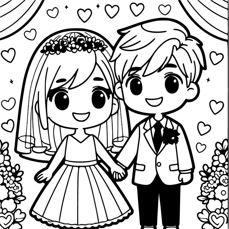 girl and boy at a wedding