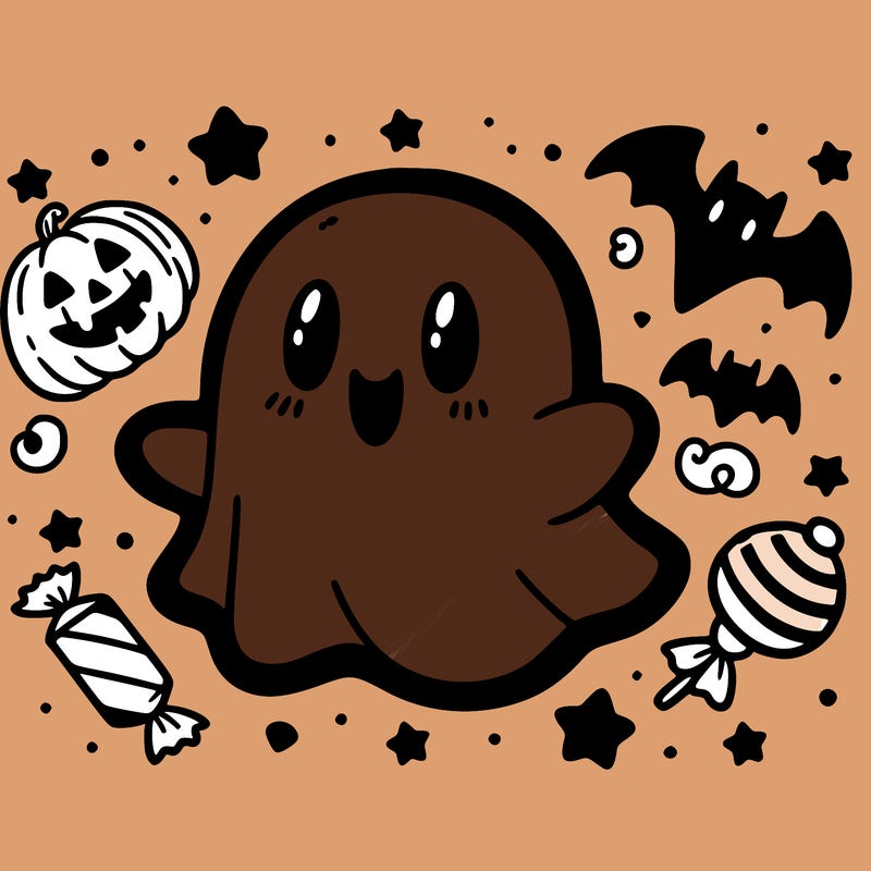 halloween cute little ghost