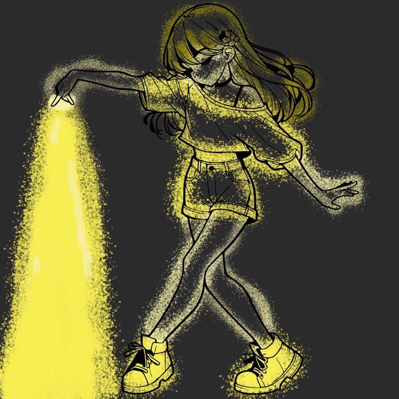 realistic girl danceing