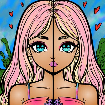 realistic girl split