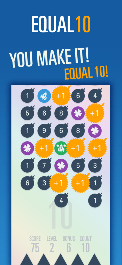 Equal 10 Rapid Number Puzzles - Games App | MWM