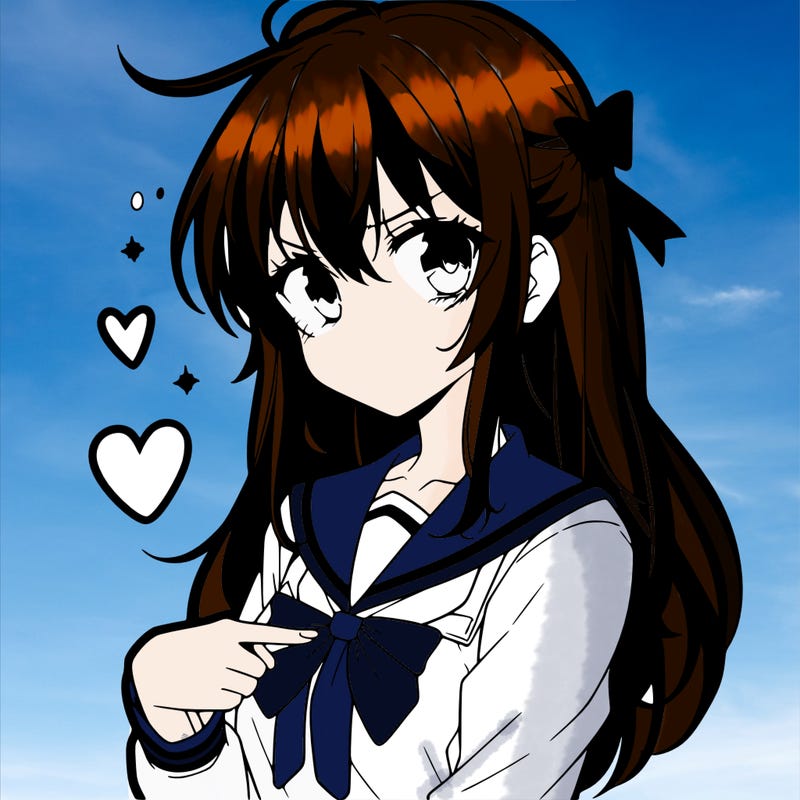 anime girl with betrayed expression