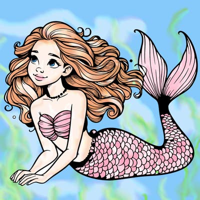 a realistic mermaid