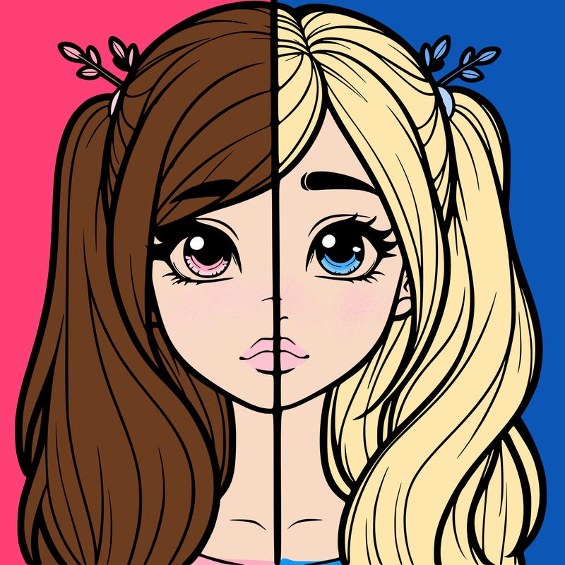 realistic girl split