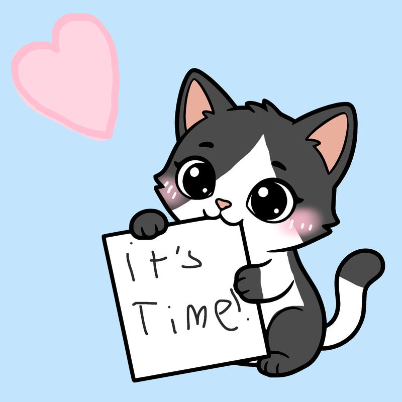 a small cat with a blank sheet of paper in its hand. the cat is sooooooo cute!