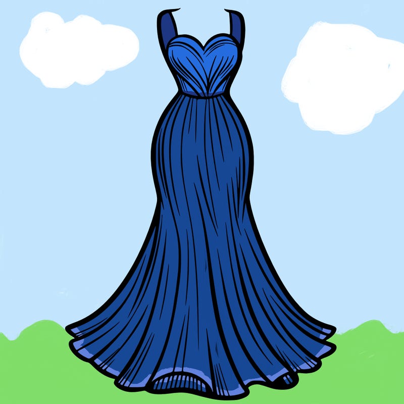 attractive long fashion dress