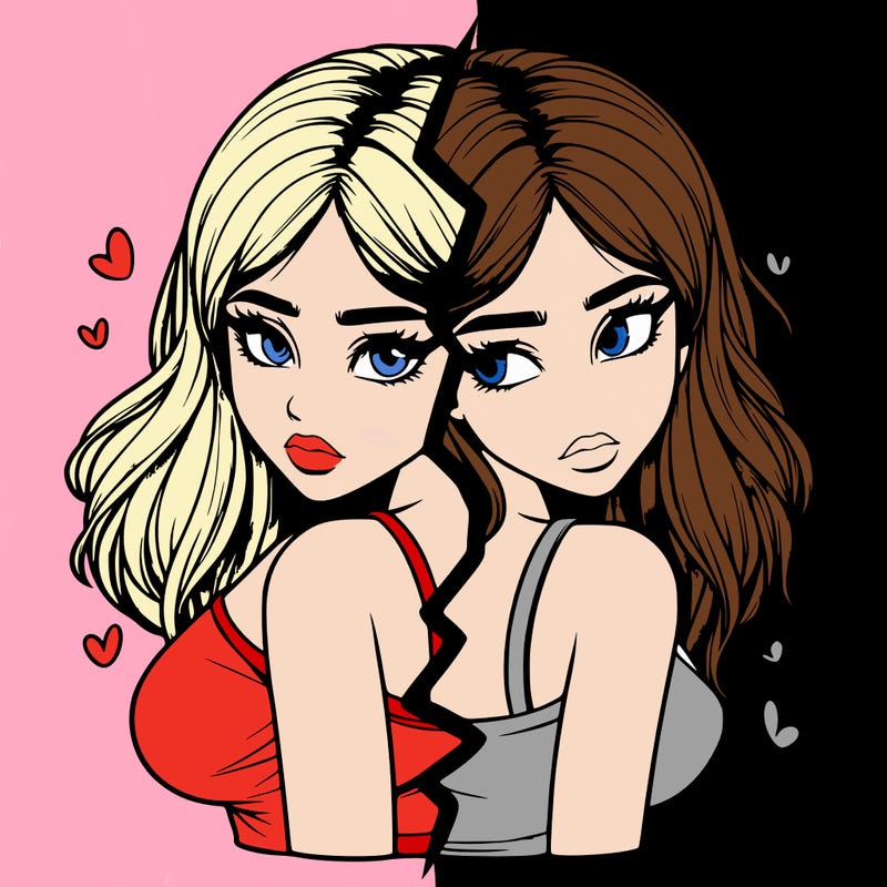 realistic girl split