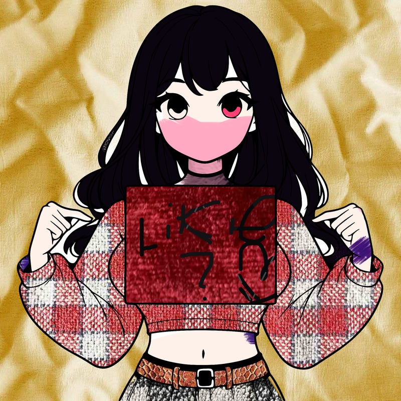 girl holding a blank sign in a long sleeve crop top