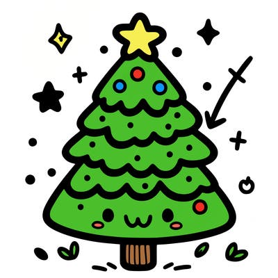 cute simple easy christmas tree