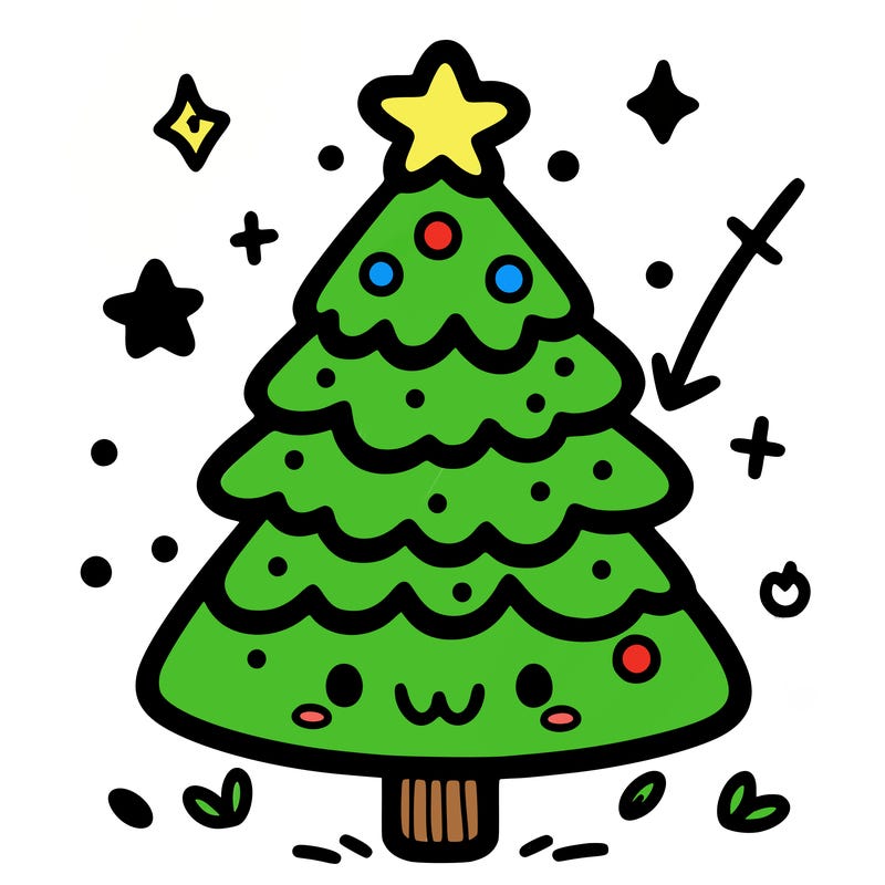 cute simple easy christmas tree