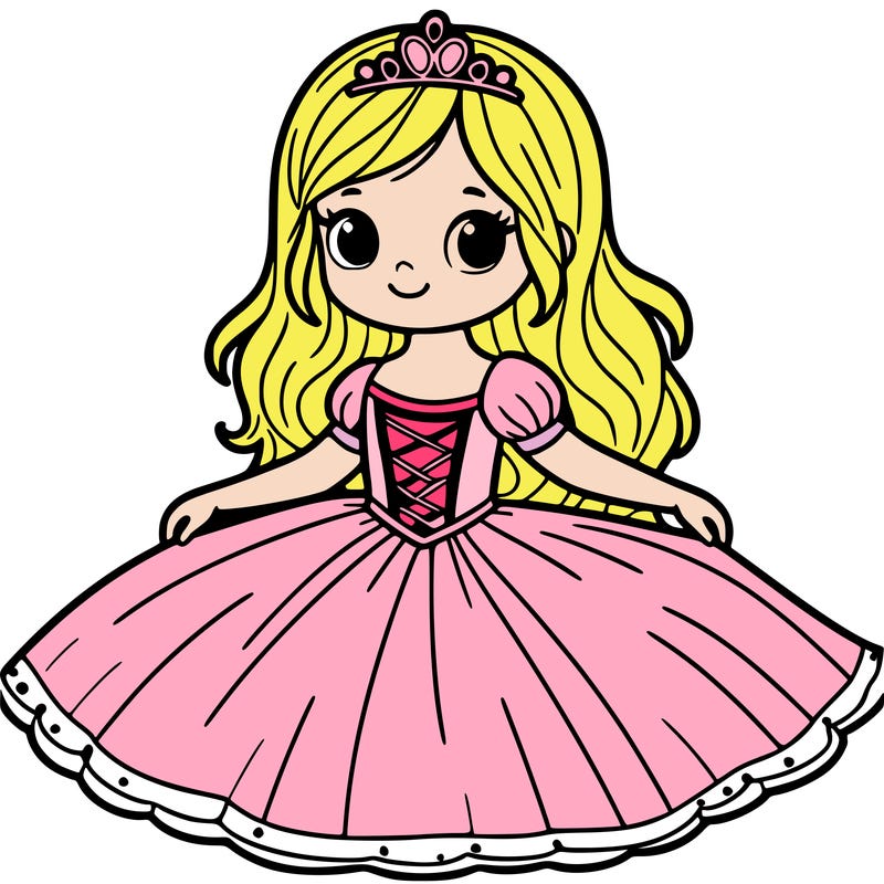 girl with princess dress