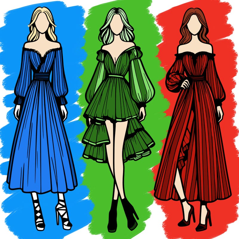 fashion models dresses