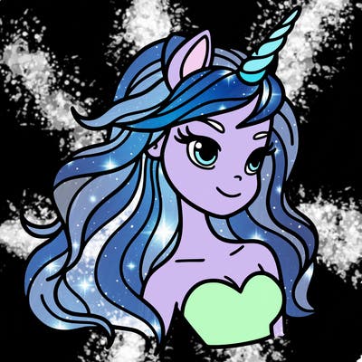 unicorn woman in person