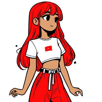 girl in a cute crop top