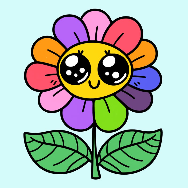 flower with eyes